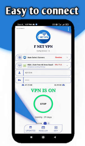 F NET VPN screenshot 1