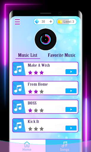 NCT 127 Dream Piano Tiles Game screenshot 2