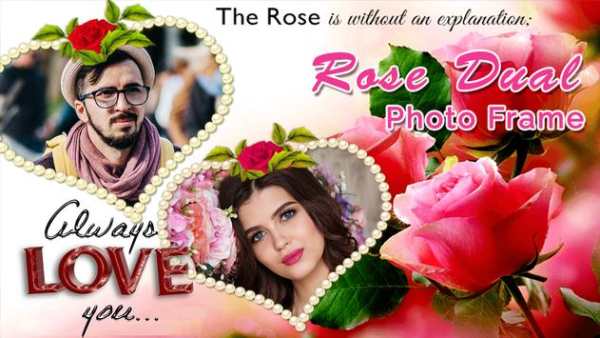 Rose Dual Photo Frame Editor 2 تصوير الشاشة