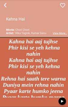 Hit Rani Mukherjee's Songs Lyr screenshot 8