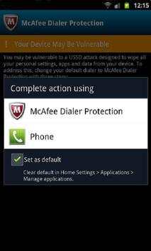 McAfee Dialer Protection screenshot 2