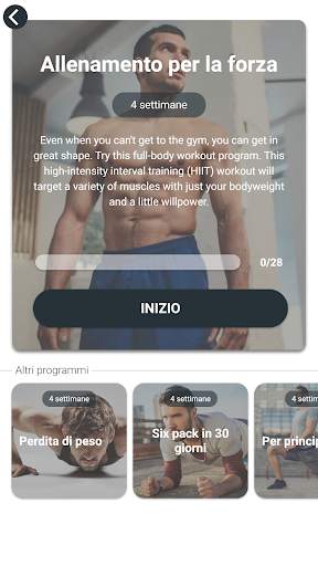 Allenamento per uomo - Allenarsi a casa screenshot 2