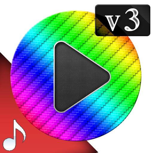 Poweramp v3 skin rainbow 1.0.1