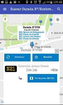 YaBus Madrid EMT bus arrive time screenshot 1