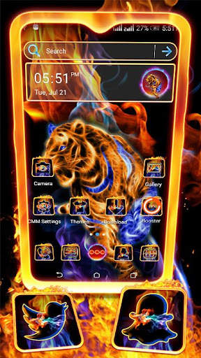 Fractal Tiger Launcher Theme screenshot 3
