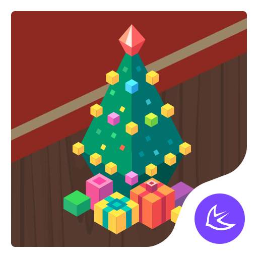 Merry Christmas tree gifts-APUS Launcher theme 165.0.1001