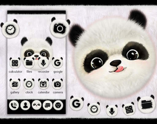 Cute Panda Launcher Theme Live HD Wallpapers screenshot 3