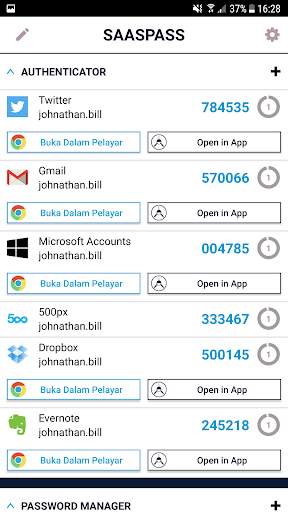 SAASPASS | Pengesah 2FA screenshot 3