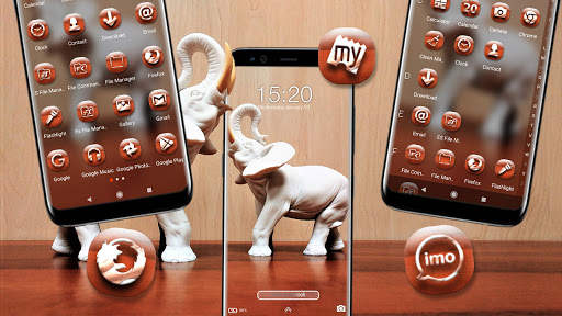Cute Elephant Launcher Theme screenshot 4