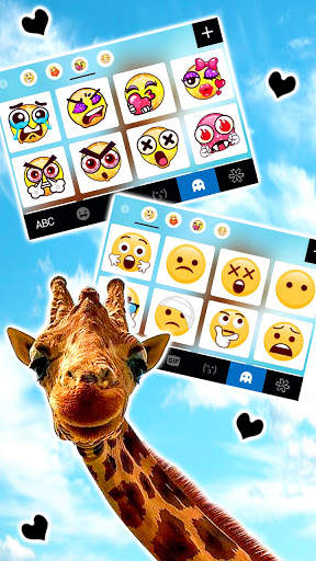 Happy Giraffe Keyboard Background screenshot 5