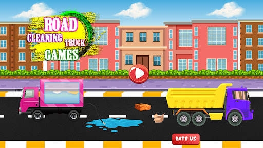 Road Cleaning Truck Games screenshot 1