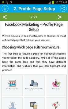 Free Facebook Marketing Tutorial screenshot 2
