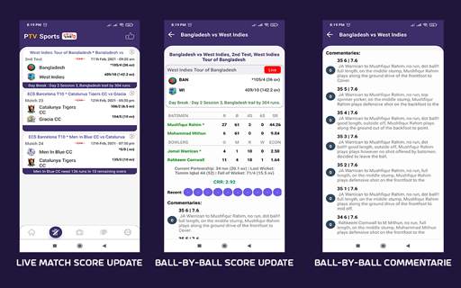 PTV Live Sports- Cricket Live, Score & Point Table screenshot 3