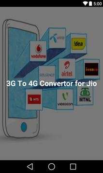 3G to 4G Network Converter Jio screenshot 1