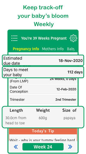 Pregnancy Tracker App (Due Date Calculator) screenshot 18