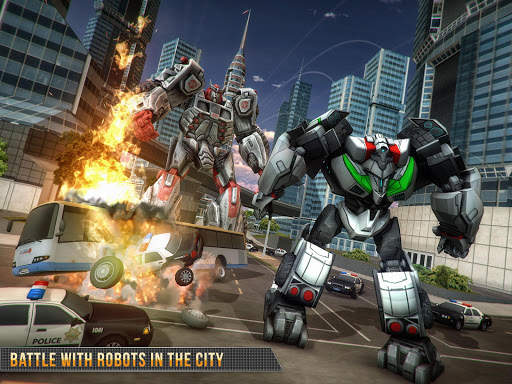 Real Gangster Robot Car Transform Game 2020 screenshot 11