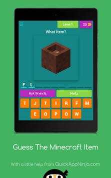 Guess The Minecraft Item screenshot 5