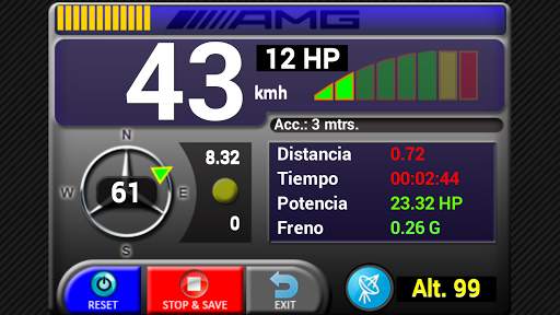 Car Performance Meter, speedometer gauge with gps स्क्रीनशॉट 1