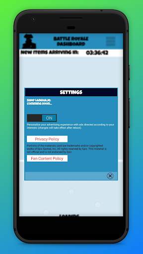 Battle Royale Dashboard - Shop screenshot 2
