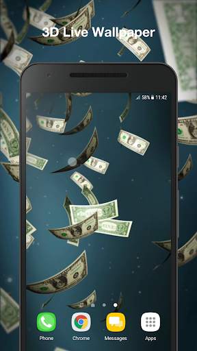 Money Rain Live Wallpaper PRO screenshot 1