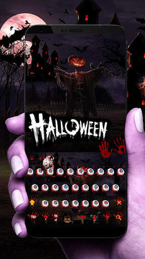 Halloween kengerian keyboard tema screenshot 1