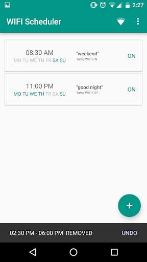 WIFI Scheduler Free screenshot 7