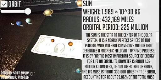 Solar System AR screenshot 2