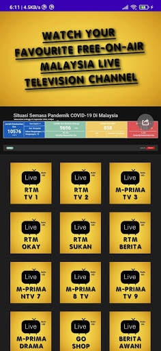 Malaysia Free Channel Tv screenshot 1