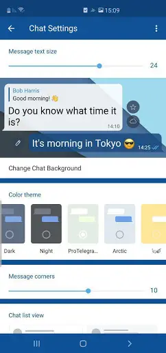 Pro Messager (API Telegram) screenshot 1