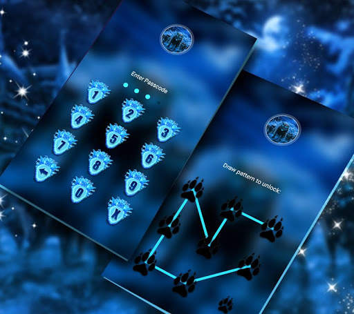 Blue Wolf Launcher Theme screenshot 7