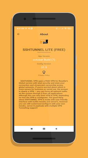 SSH TUNNEL (Lite) screenshot 3