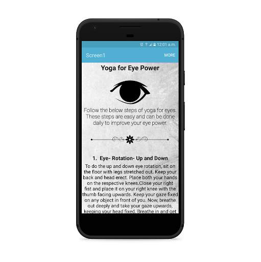 Yoga for Eye Power - Improve Eyesight screenshot 1