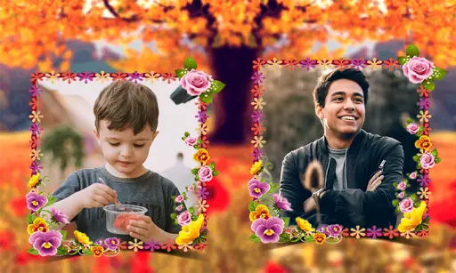 Beautiful Garden Double Photo Frame Application 10 تصوير الشاشة