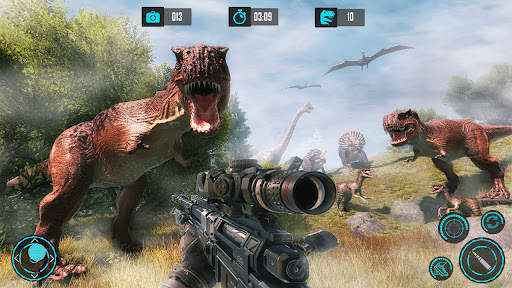 Permainan Memburu Dino Sebenar screenshot 1