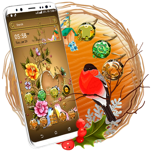 Bird Flower Launcher Theme icon