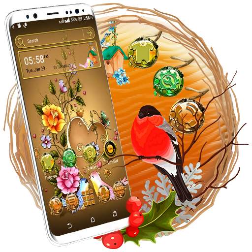 Bird Flower Launcher Theme 1.2