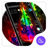 Colorful Guitar Music theme