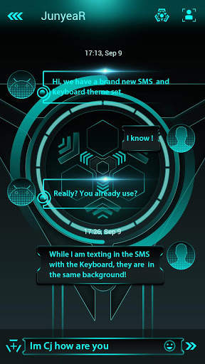 (FREE) GO SMS HALO THEME screenshot 3