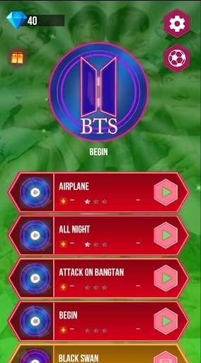 BTS Hop-Tiles Hop KPOP Music Game screenshot 2
