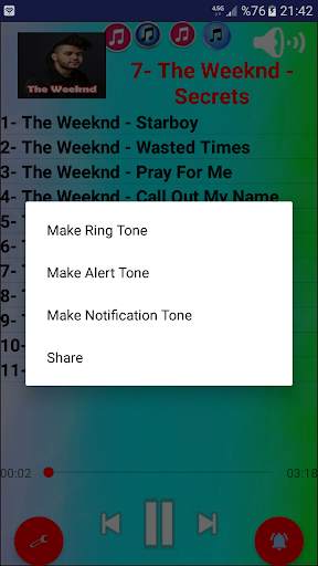 The Weeknd Listen - High Quality Songs -  Offline. screenshot 3