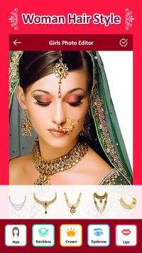 Hairstyle Changer App For Girls screenshot 2