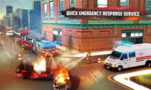 Game Truk Pemadam Kebakar Kota screenshot 3