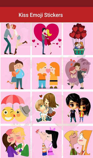 Kiss Me Day Emoji Love Stickers 2 تصوير الشاشة