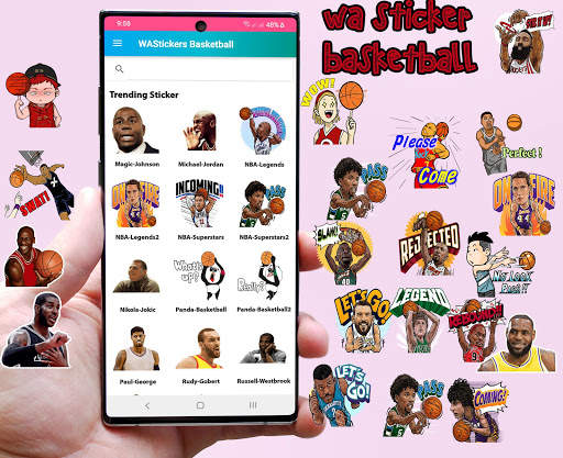 WAStickerApps Basketball WA Sticker Sport Fans 2 تصوير الشاشة