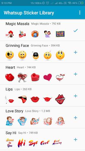 WASticker Library 1 تصوير الشاشة