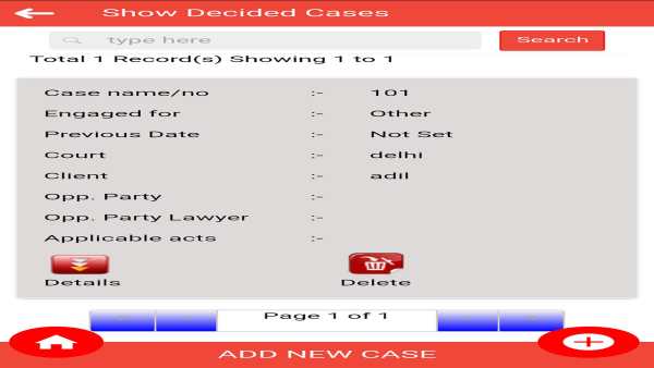 Ecourts Integrated Advocate Office Mgt QR Code-CNR screenshot 12
