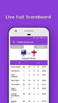 Live Cricket Score - Live Cricket score n Schedule screenshot 3