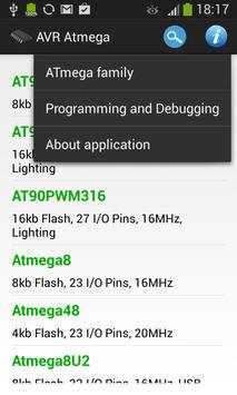 AVR Atmega Database screenshot 2