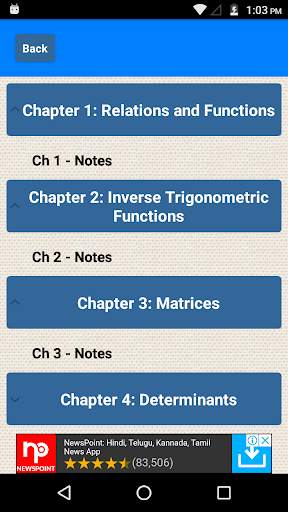 Class 12 Maths Notes स्क्रीनशॉट 2