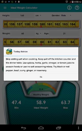 Ideal Weight Calculator screenshot 16